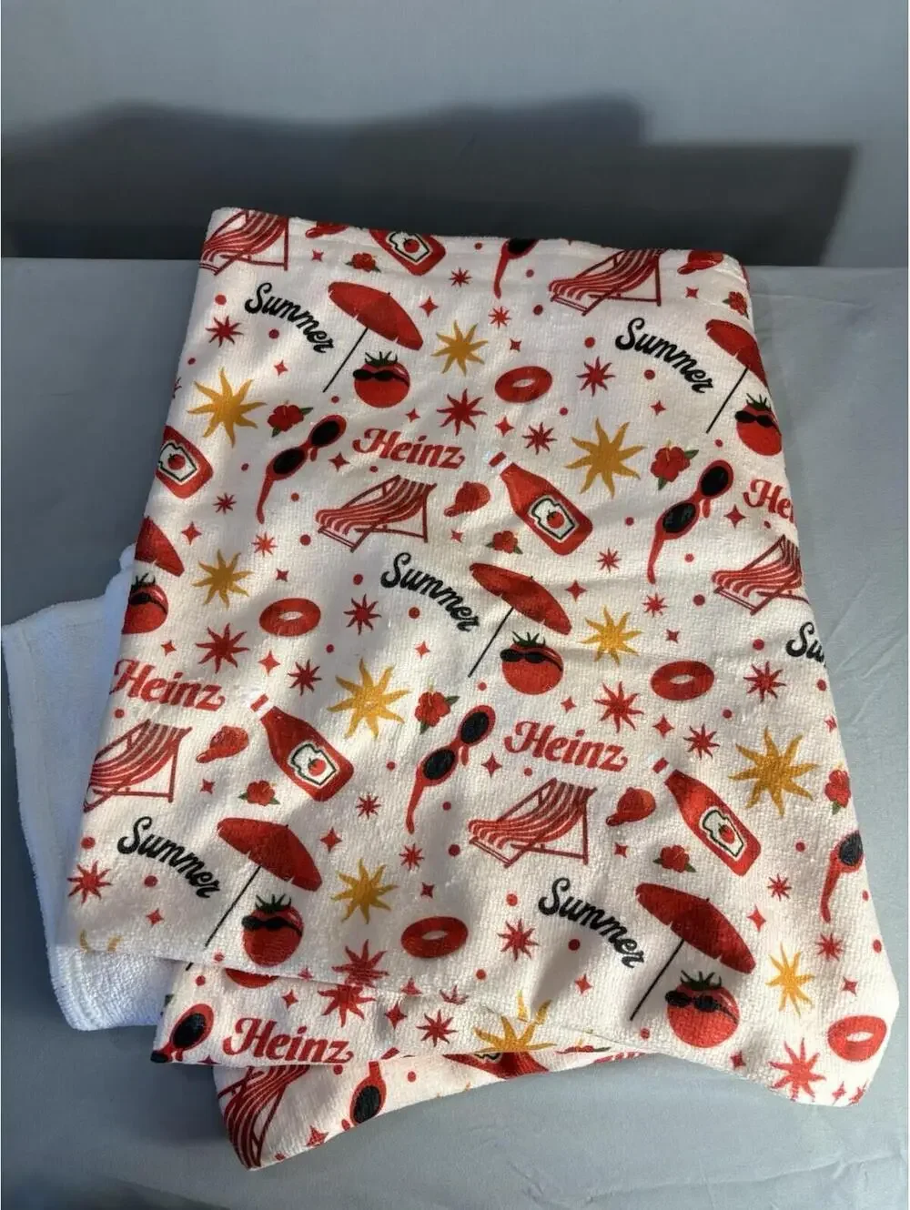Heinz Summer Beach Towel Kanata Towel KBT3060 Tomato Ketchup Novelty Pool